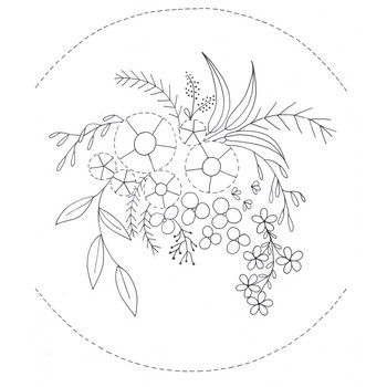 Floral Embroidery Design - Tinker Patterns